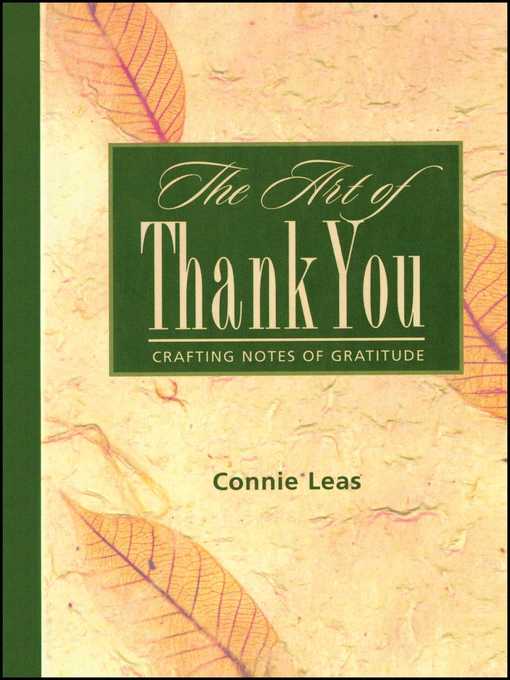 Cover image for The Art of Thank You